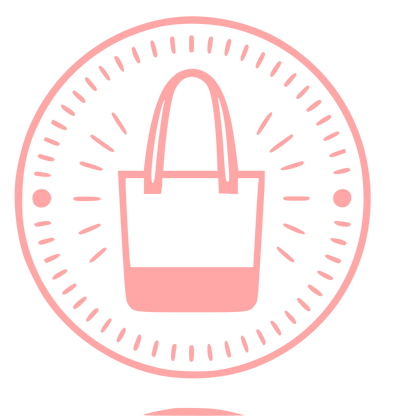 Tote Bag Stamp Badge Logo #ffa6a6