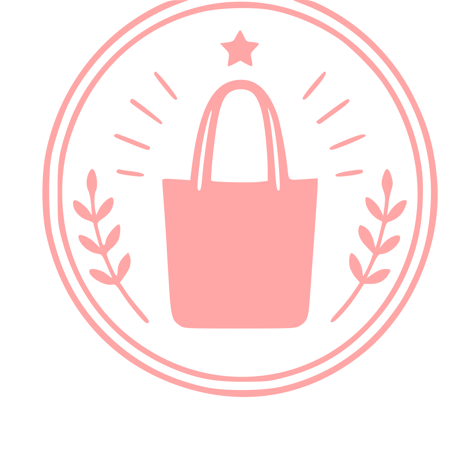 Tote Bag Stamp Badge Logo #ffa6a6