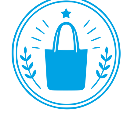 Tote Bag Stamp Badge Logo #00a3e4