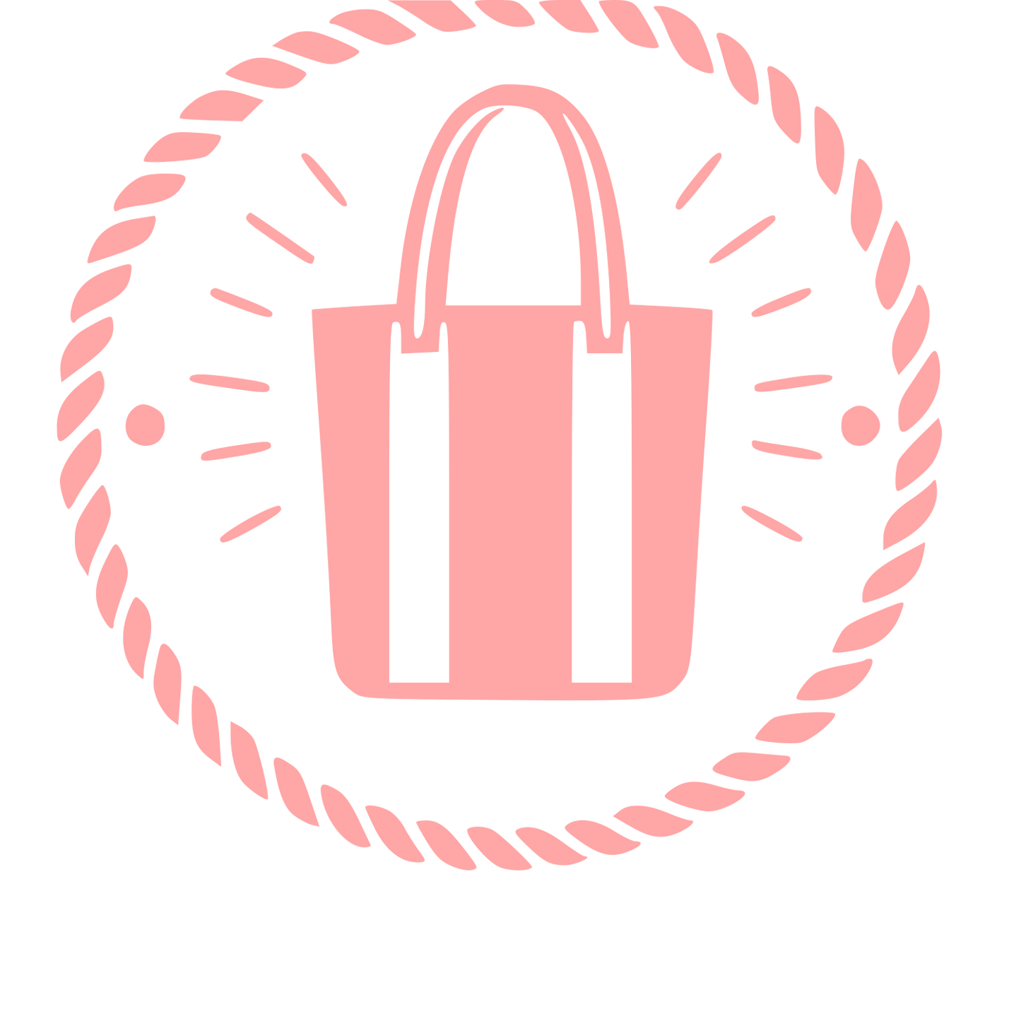 Tote Bag Stamp Badge Logo #ffa6a6