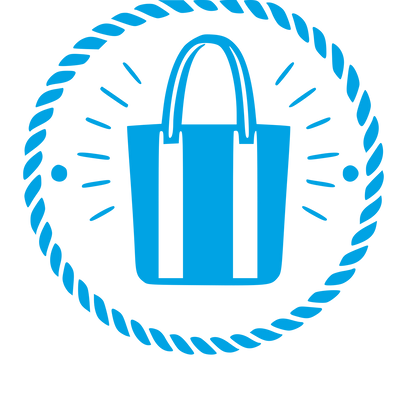 Tote Bag Stamp Badge Logo #00a3e4