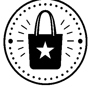 Tote Bag Stamp Badge Logo