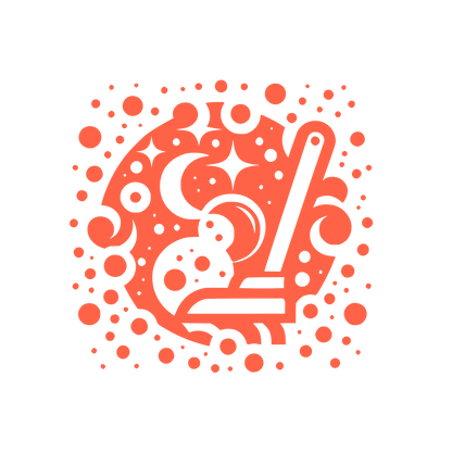 Bubble Pattern Logo #FF6347