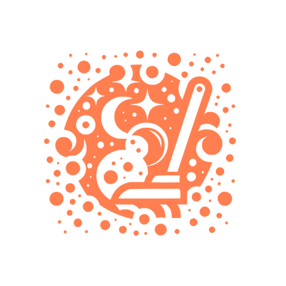 Bubble Pattern Logo #FF7F50