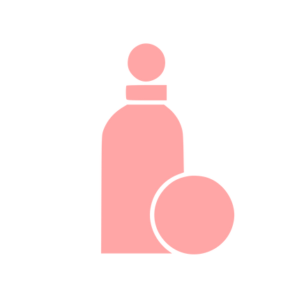 Bauhaus Bottle Logo #ffa6a6