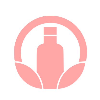 Bottle Leaf Circle Logo #ffa6a6