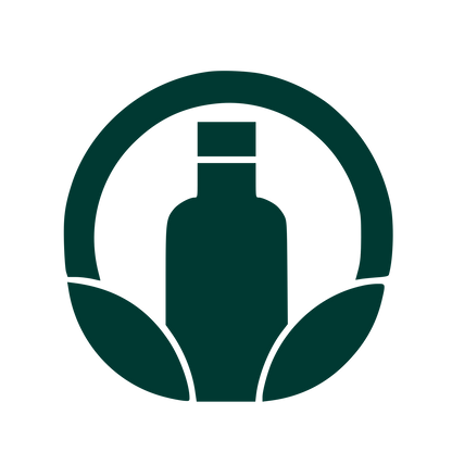 Bottle Leaf Circle Logo #003932