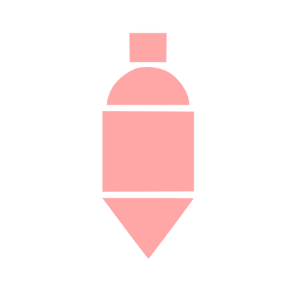 Bauhaus Bottle Logo #ffa6a6