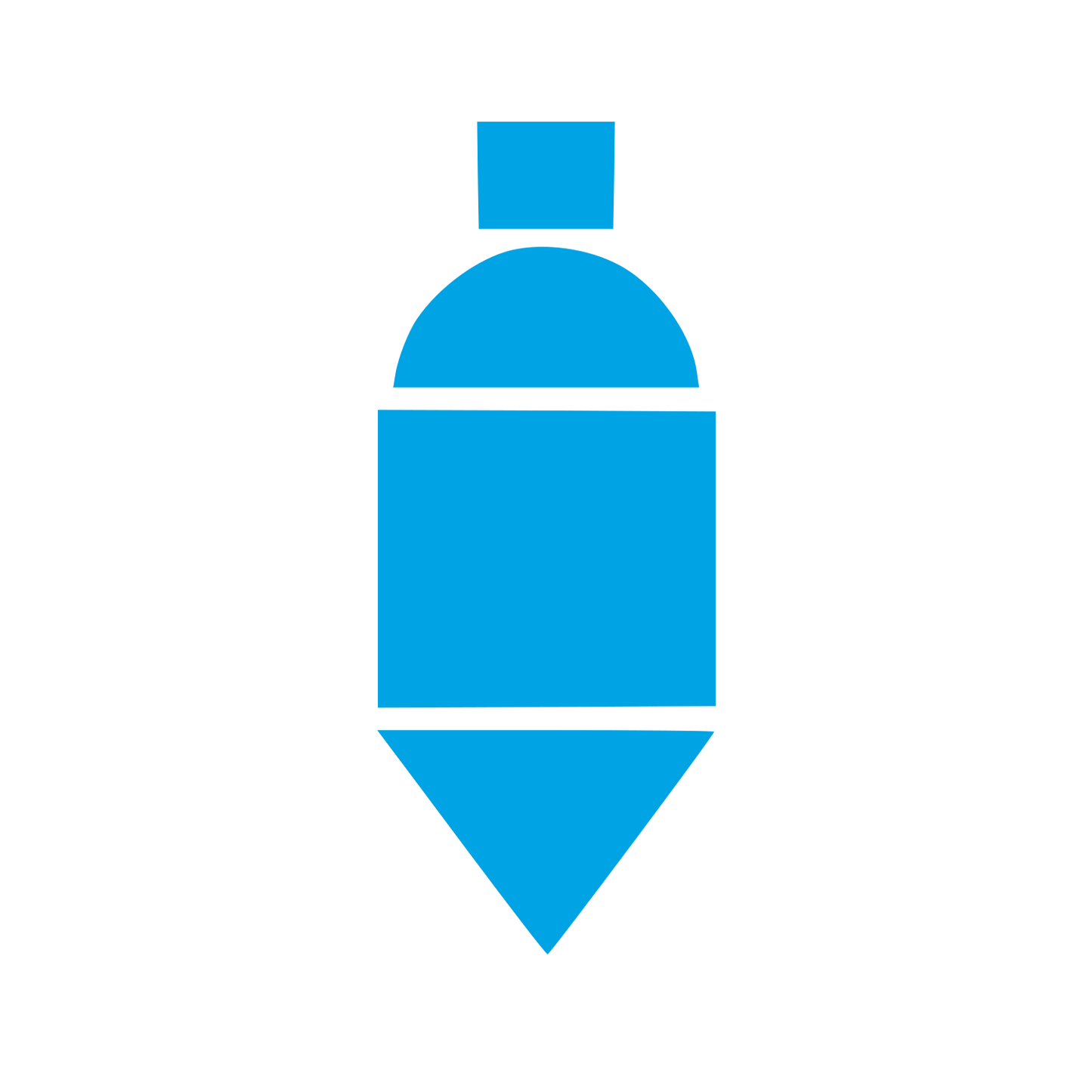 Bauhaus Bottle Logo #00a3e4