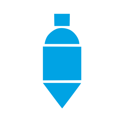 Bauhaus Bottle Logo #00a3e4