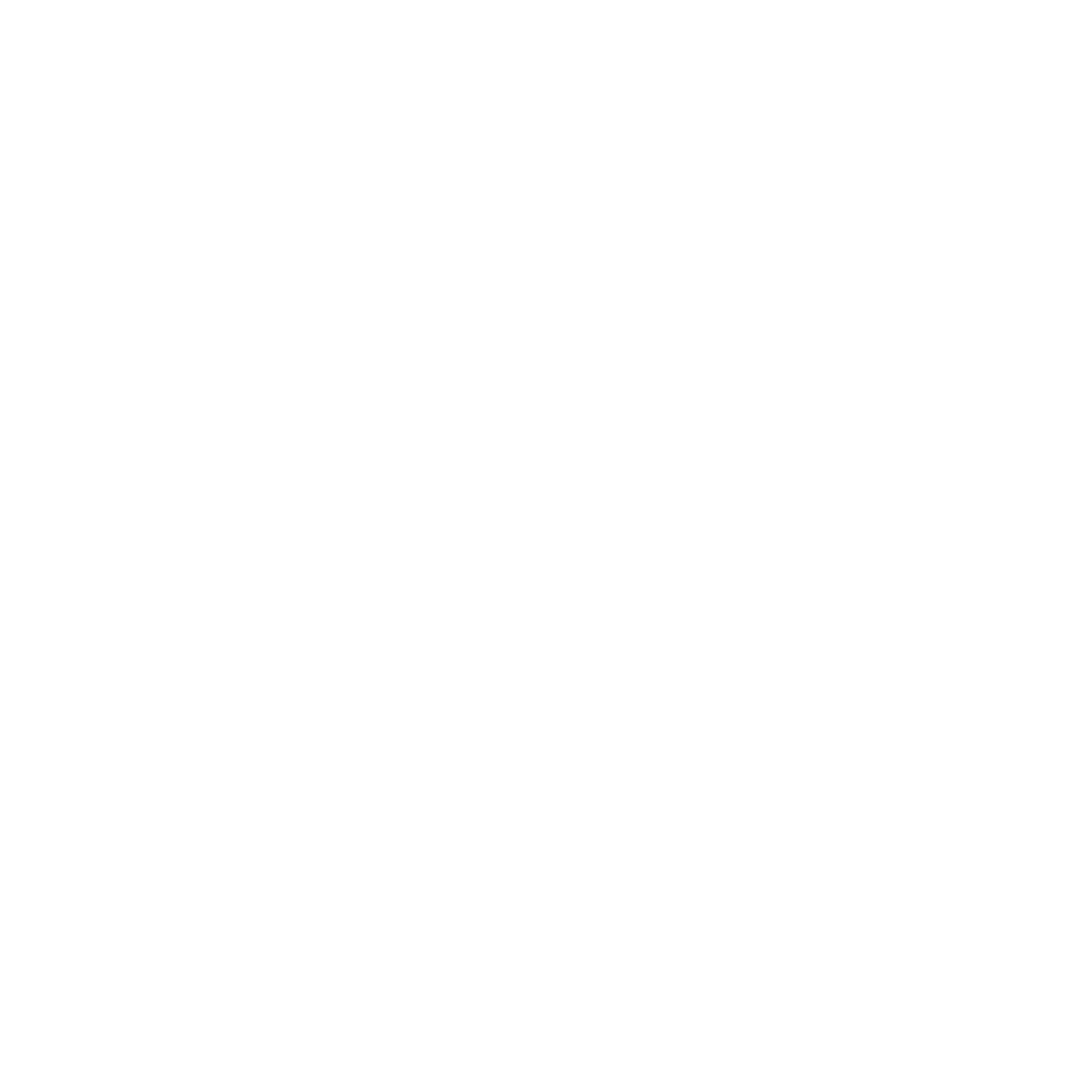 Bauhaus Bottle Logo #ffffff