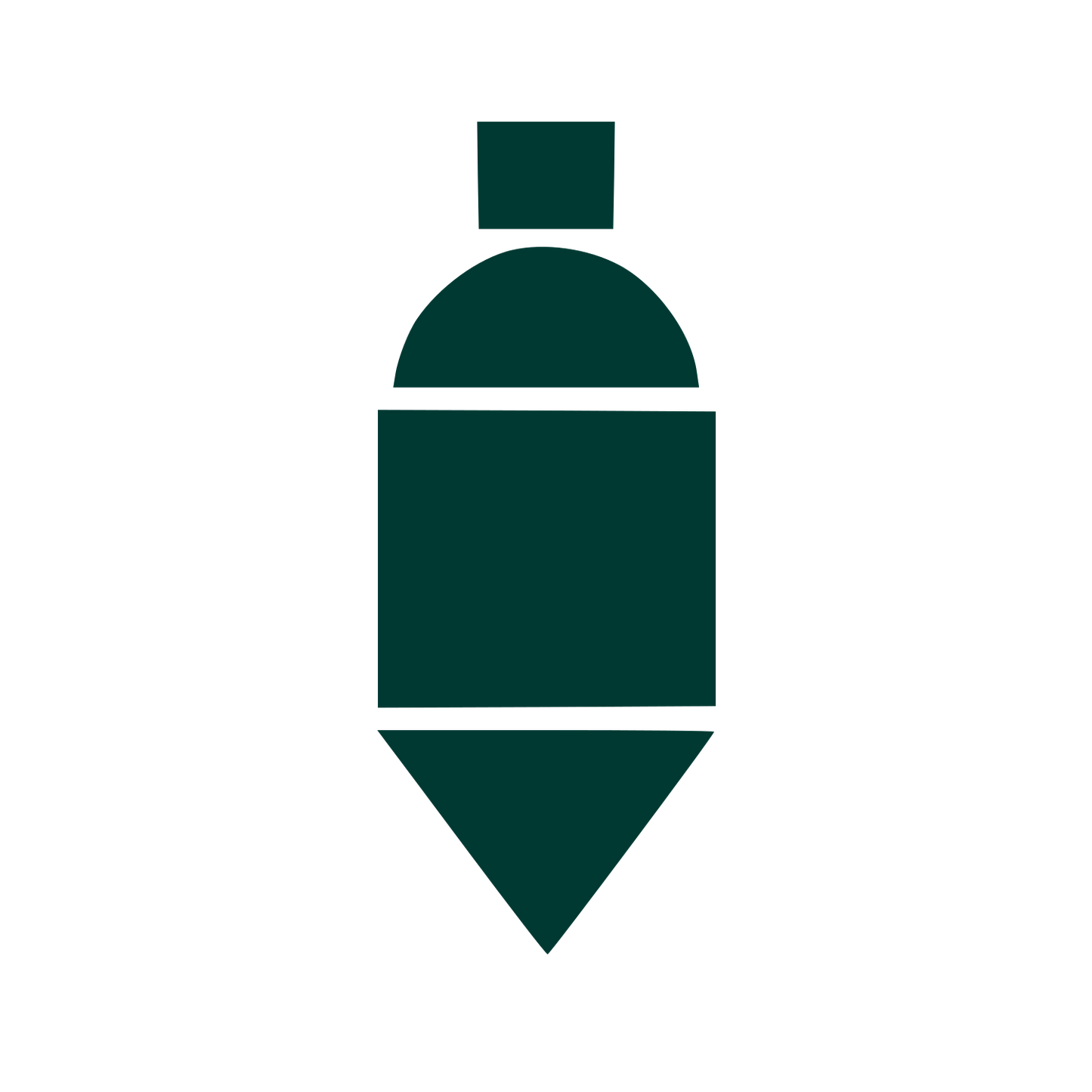 Bauhaus Bottle Logo #003932