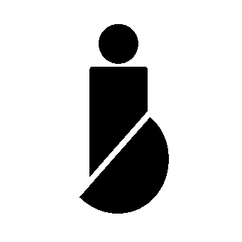 Bauhaus Bottle Person Logo