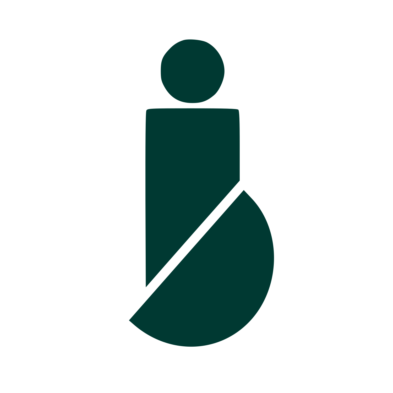 Bauhaus Bottle Person Logo #003932