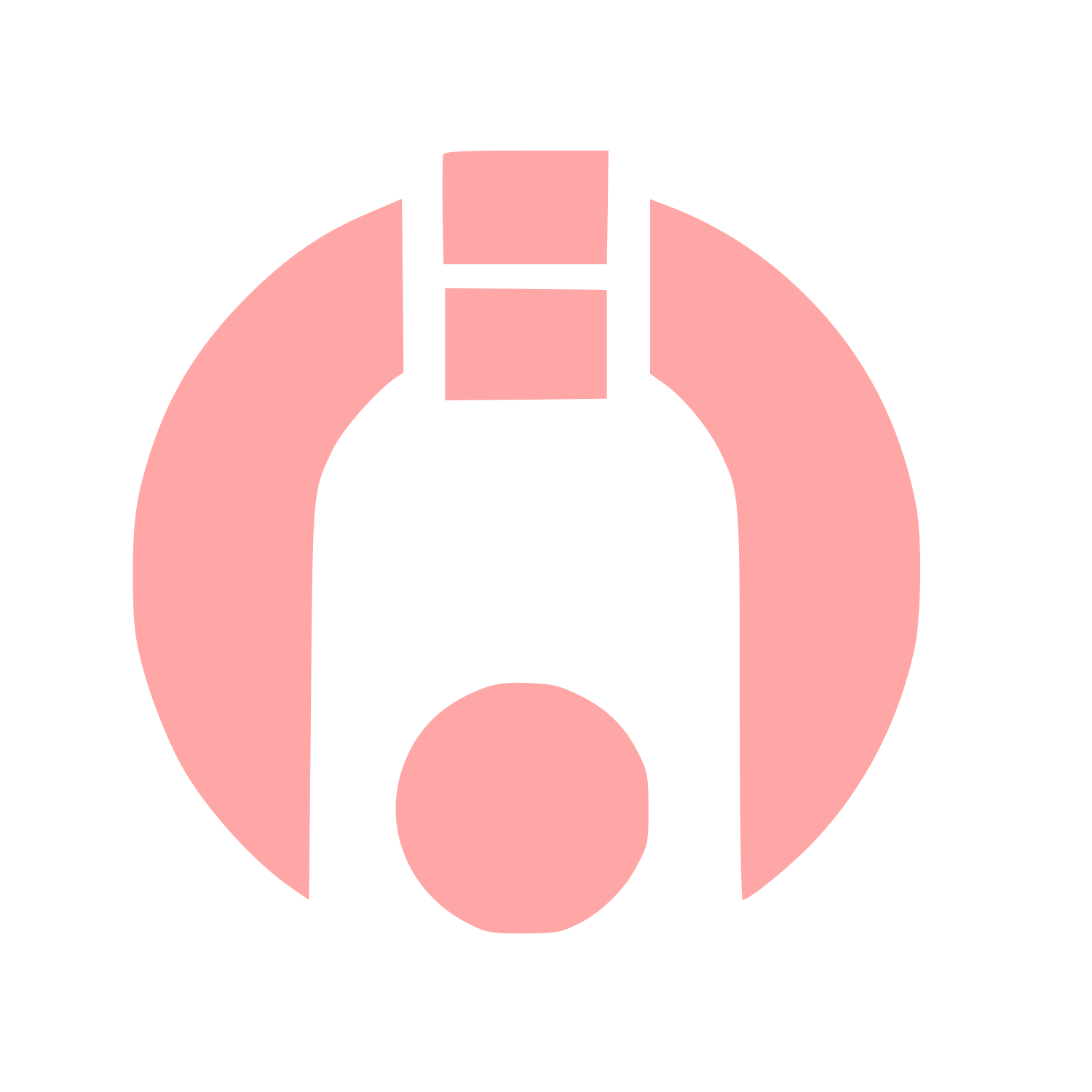 Bauhaus Bottle Circle Logo #ffa6a6