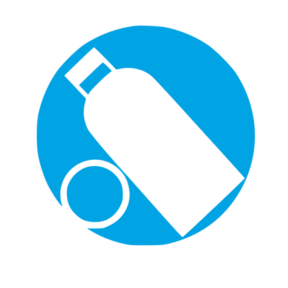 Bauhaus Reusable Bottle Logo #00a3e4