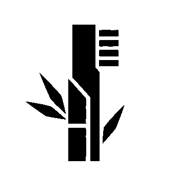 Bamboo Toothbrush Brutalist Logo