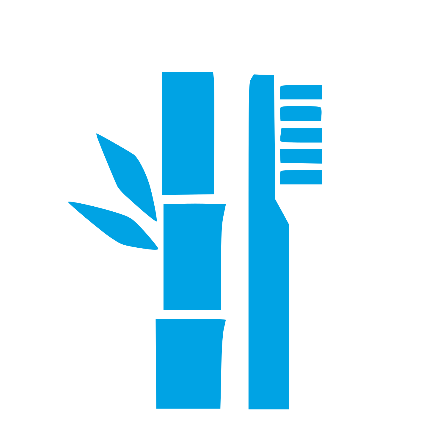 Bamboo Toothbrush Logo #00a3e4