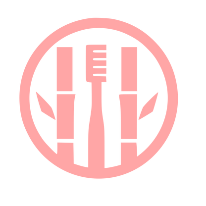 Bamboo Toothbrush Circle Logo #ffa6a6