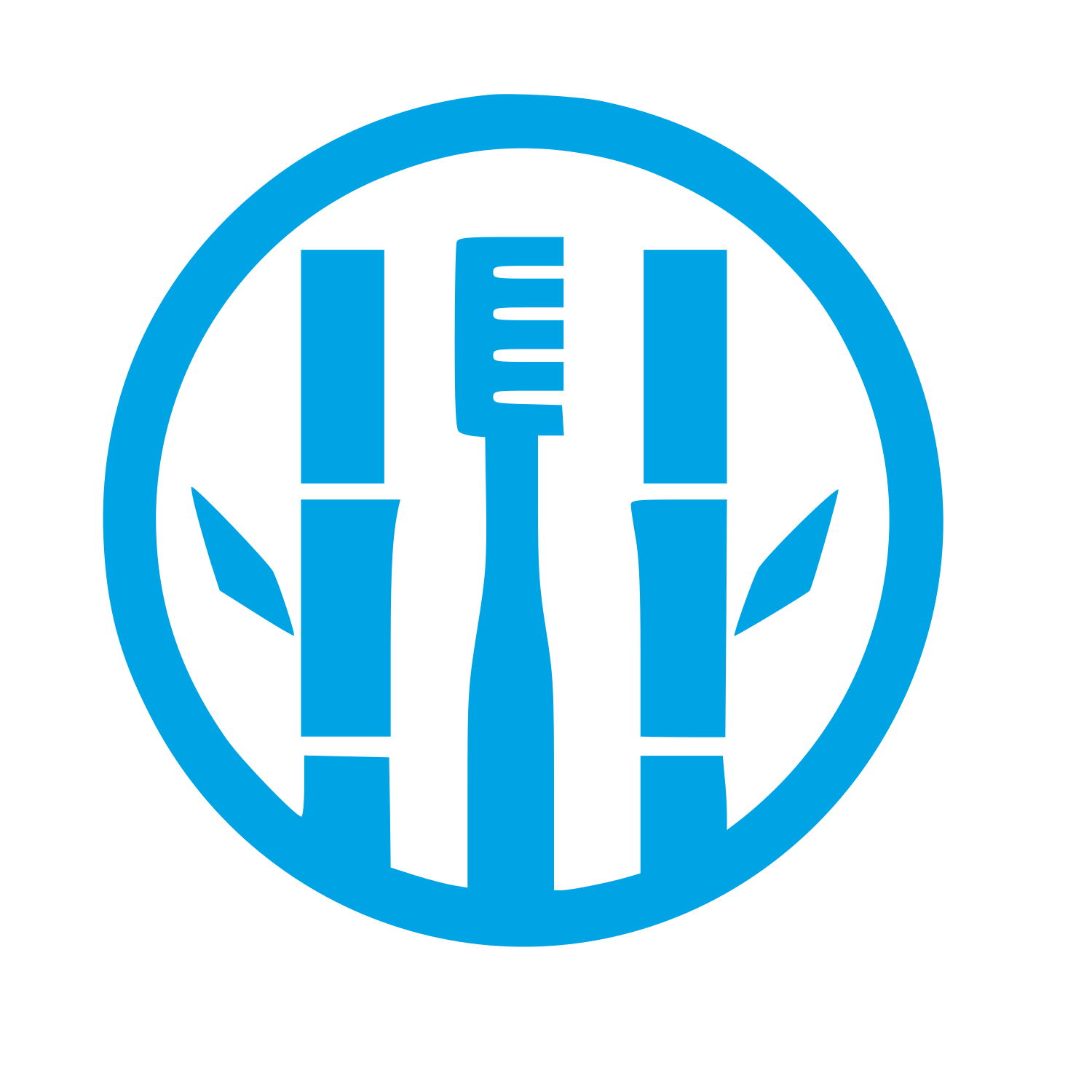 Bamboo Toothbrush Circle Logo #00a3e4