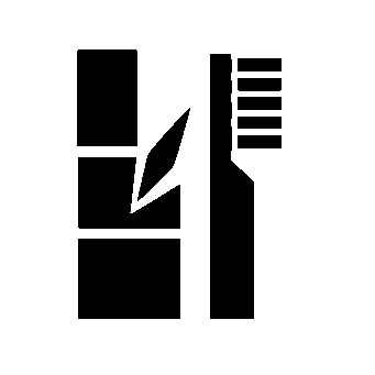 Bamboo Toothbrush Brutalist Logo