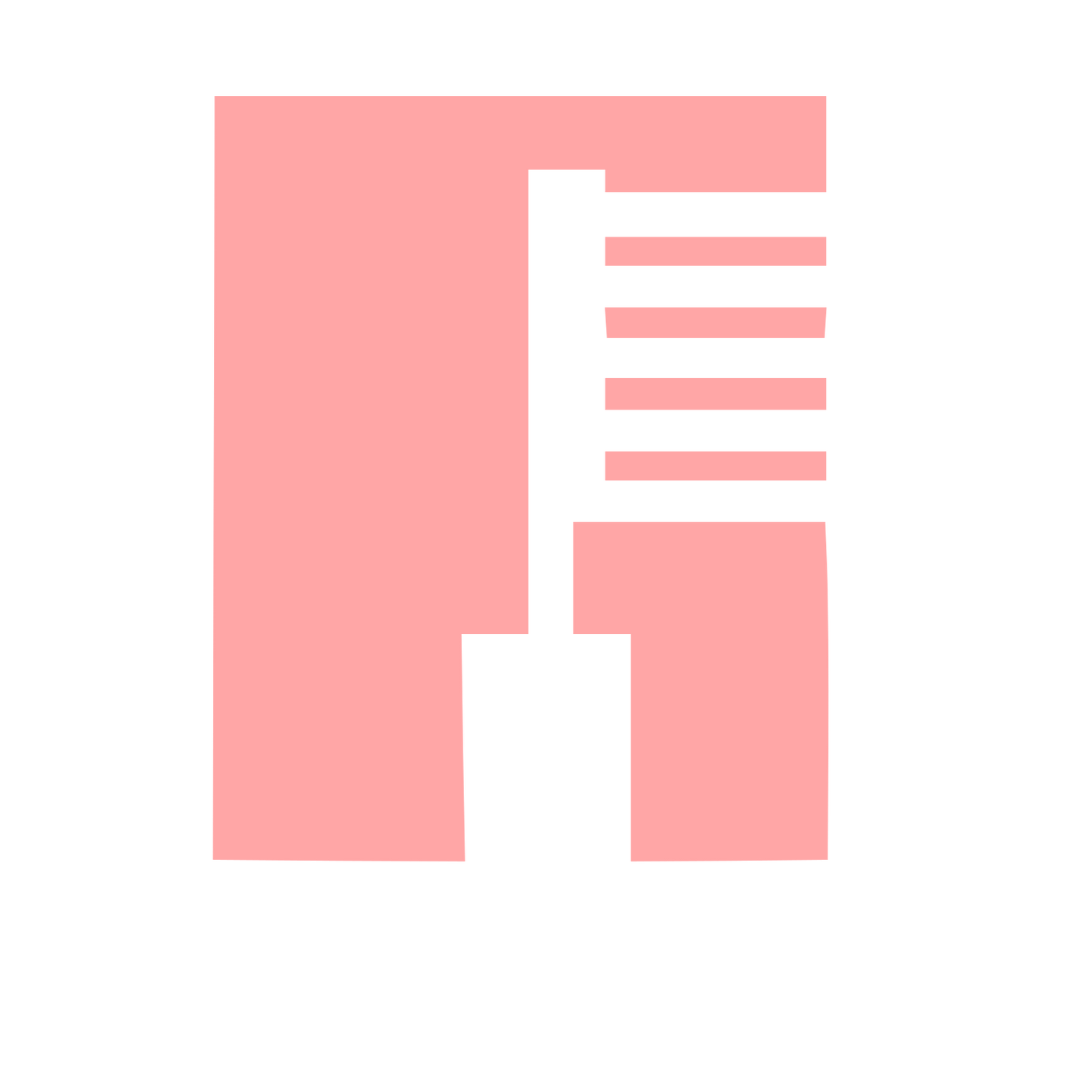 Bamboo Toothbrush Brutalist Logo #ffa6a6