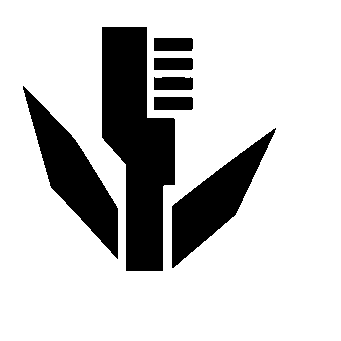 Toothbrush Leaf Emblem Logo