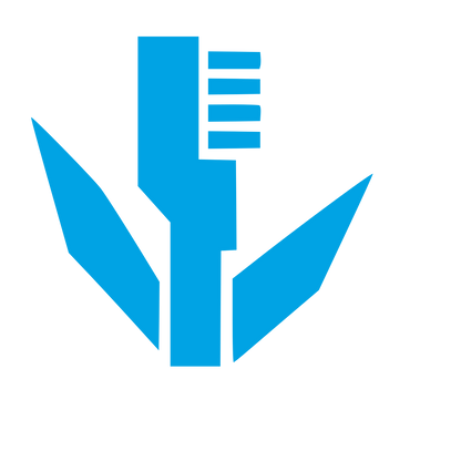 Toothbrush Leaf Emblem Logo #00a3e4