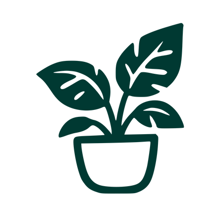 Hand-Drawn Potted Plant Logo #003932