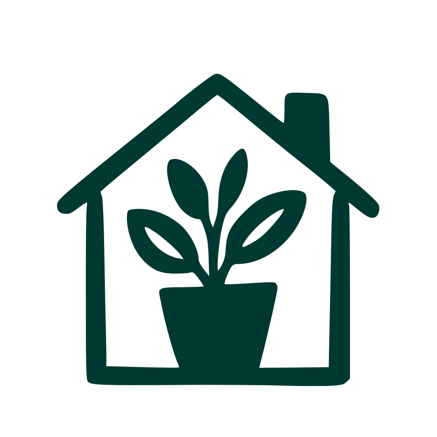 House Plant Home Logo #003932