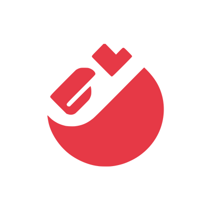 Half-Circle Cleaning Service Logo #E63946