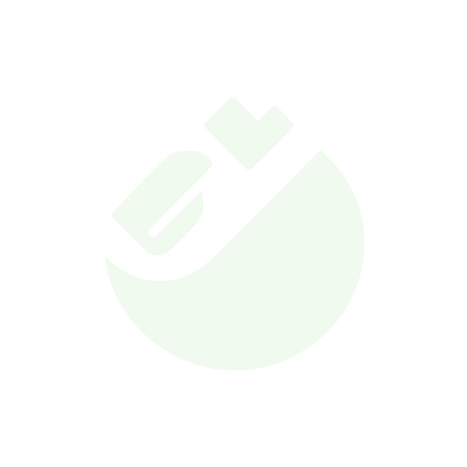 Half-Circle Cleaning Service Logo #F1FAEE