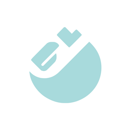 Half-Circle Cleaning Service Logo #A8DADC
