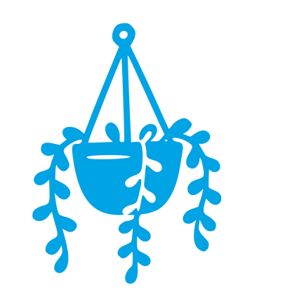 Hanging Plant Pot Logo #00a3e4