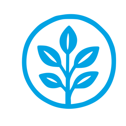 Plant Stem Circle Logo #00a3e4