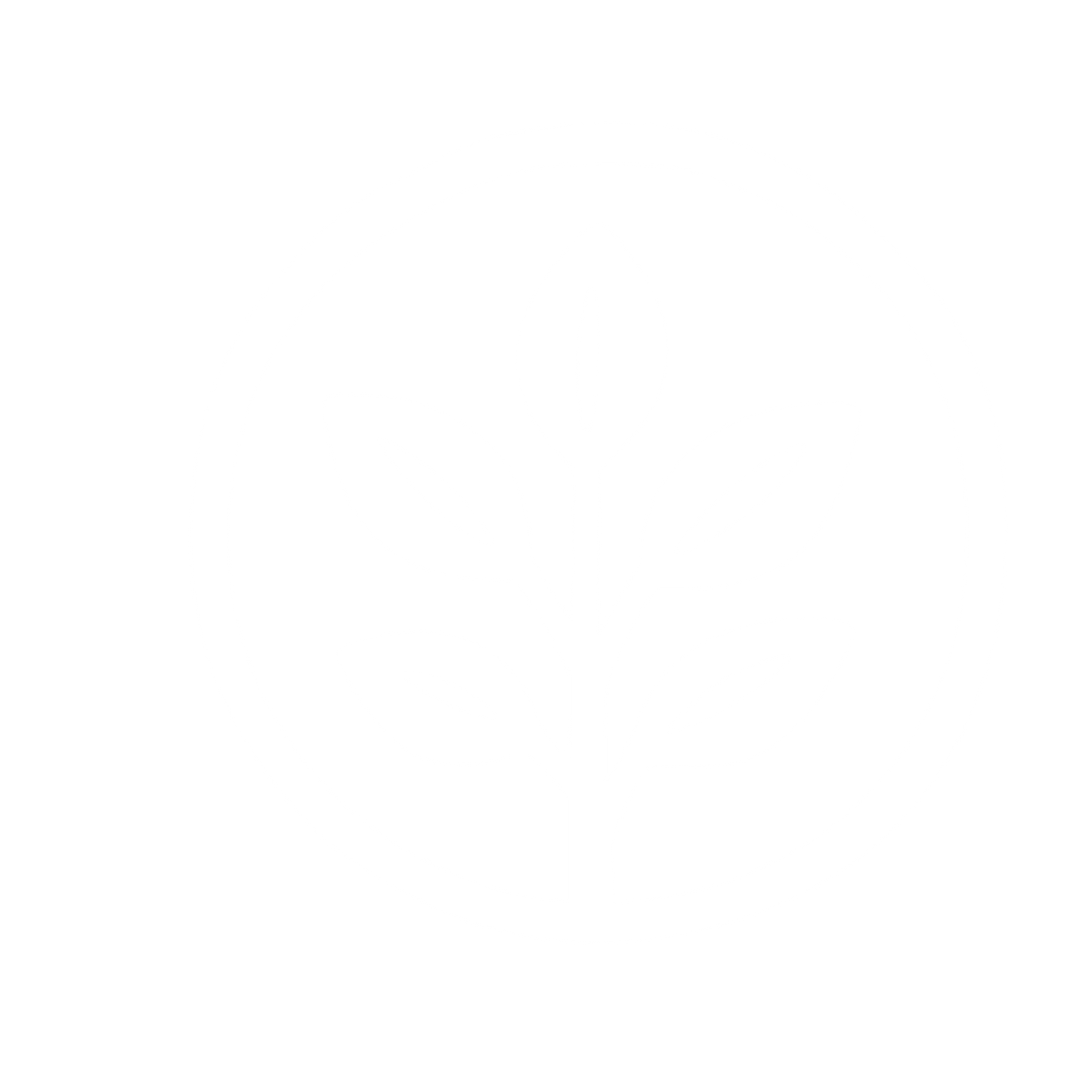 Plant Stem Circle Logo #ffffff