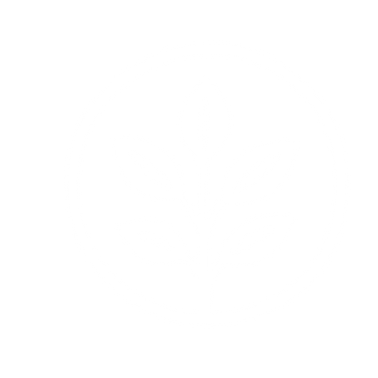 Plant Stem Circle Logo #ffffff
