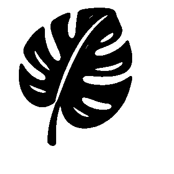 Monstera Leaf Houseplant Logo