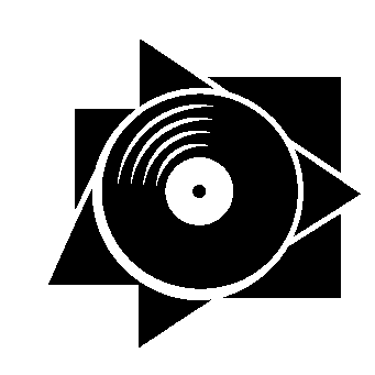 Vinyl Record Play Button Logo