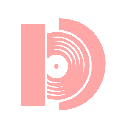 Vinyl Record Letter D Logo #ffa6a6