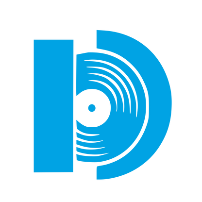Vinyl Record Letter D Logo #00a3e4