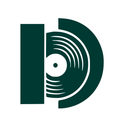 Vinyl Record Letter D Logo #003932