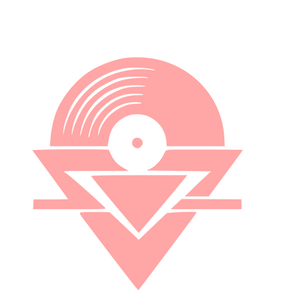 Vinyl Record Arrow Logo #ffa6a6