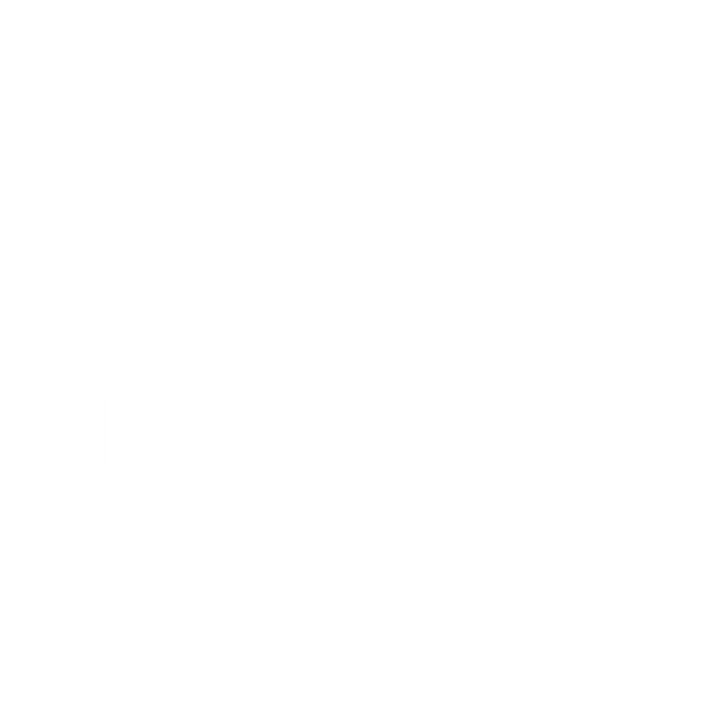 Vinyl Record Speed Lines Logo #ffffff