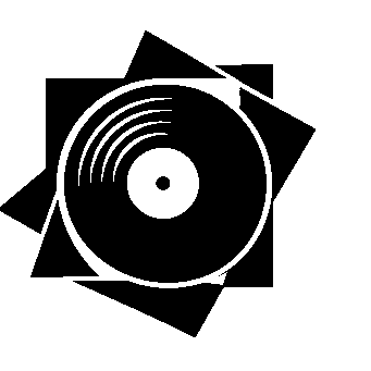 Vinyl Record Burst Logo