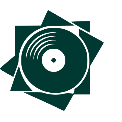 Vinyl Record Burst Logo #003932