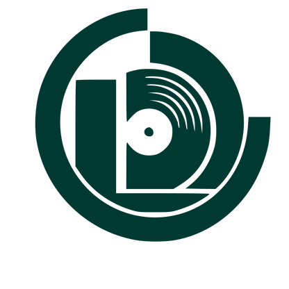 Vinyl Record Circle Logo #003932