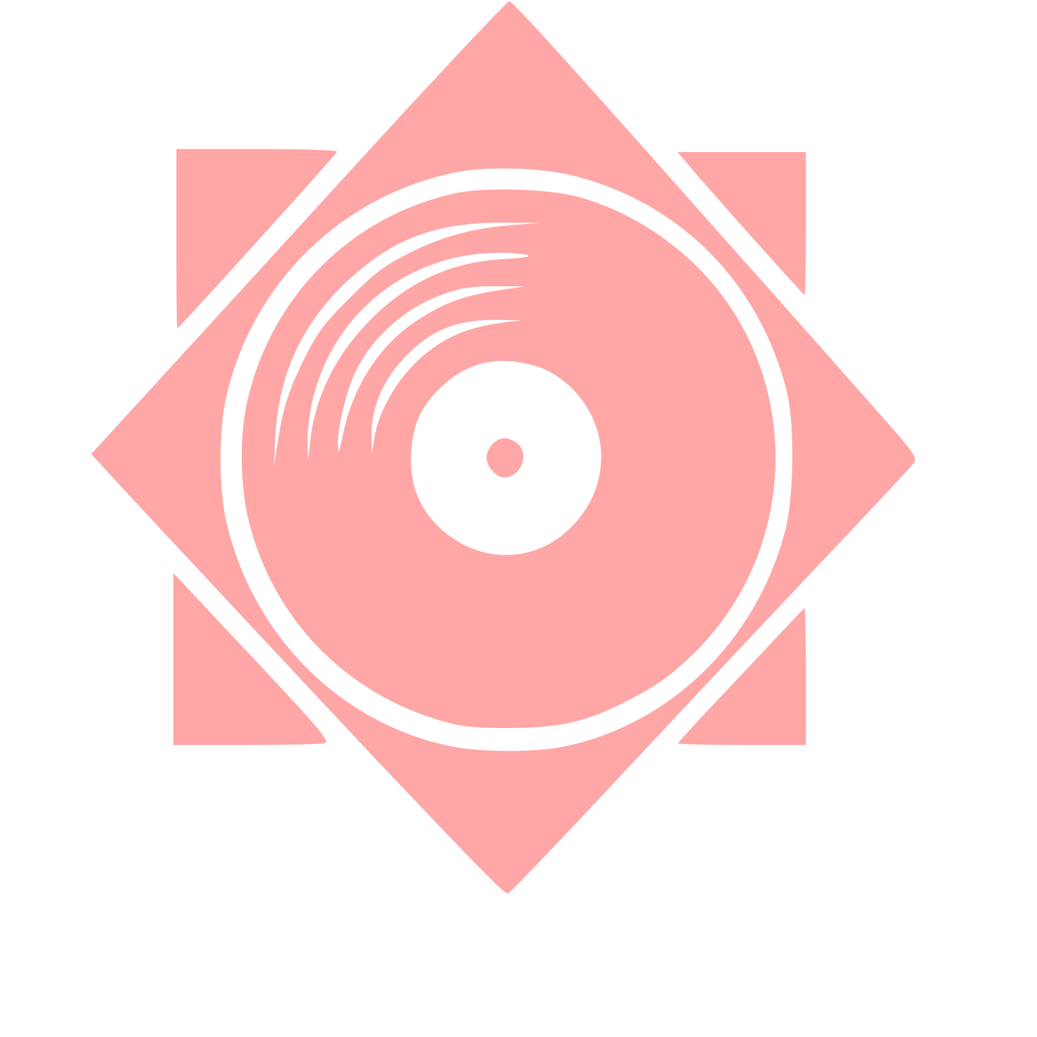 Vinyl Record Star Logo #ffa6a6