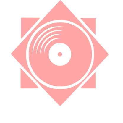 Vinyl Record Star Logo #ffa6a6