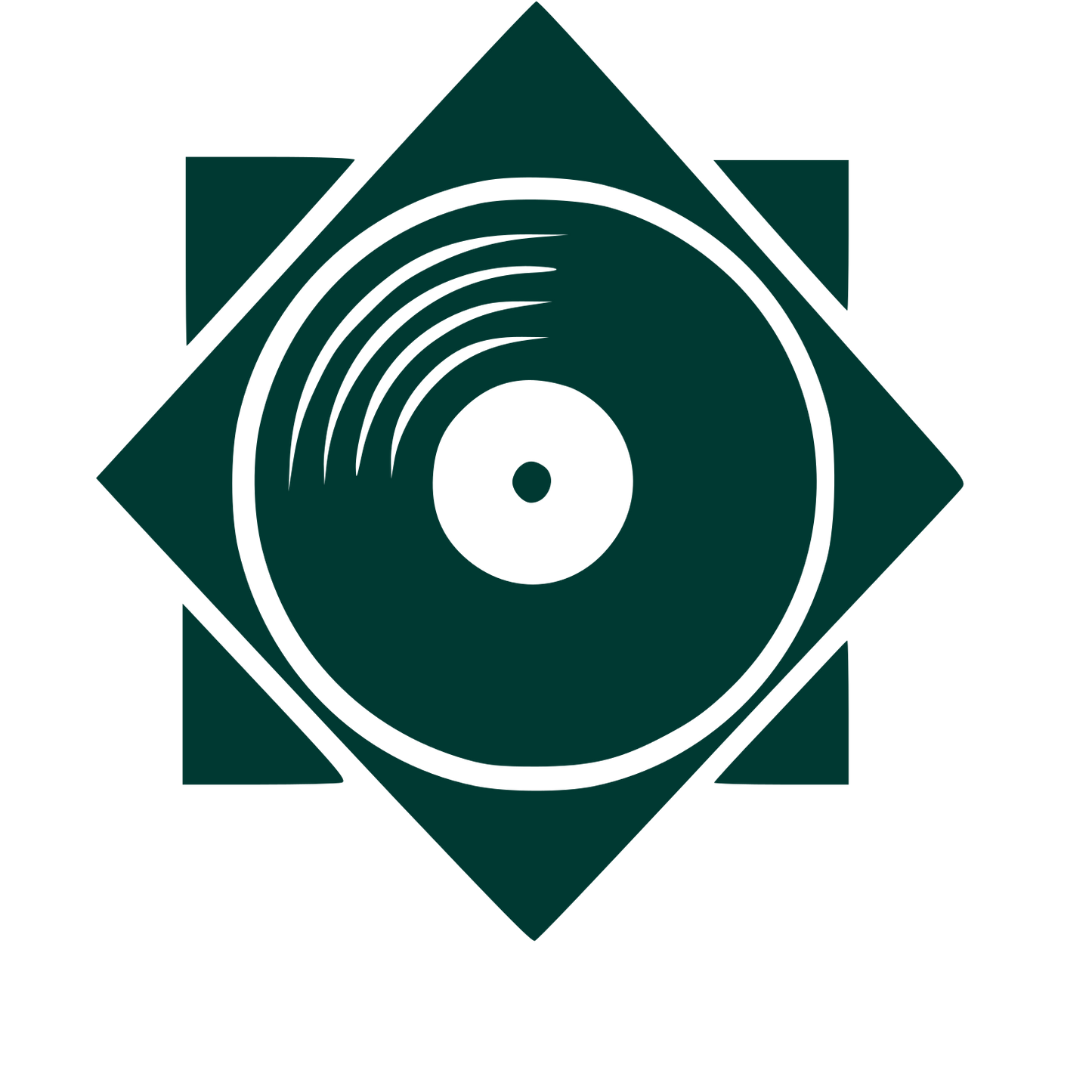 Vinyl Record Star Logo #003932